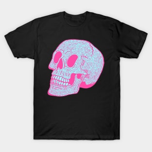 Skull Doodle (Pink) T-Shirt